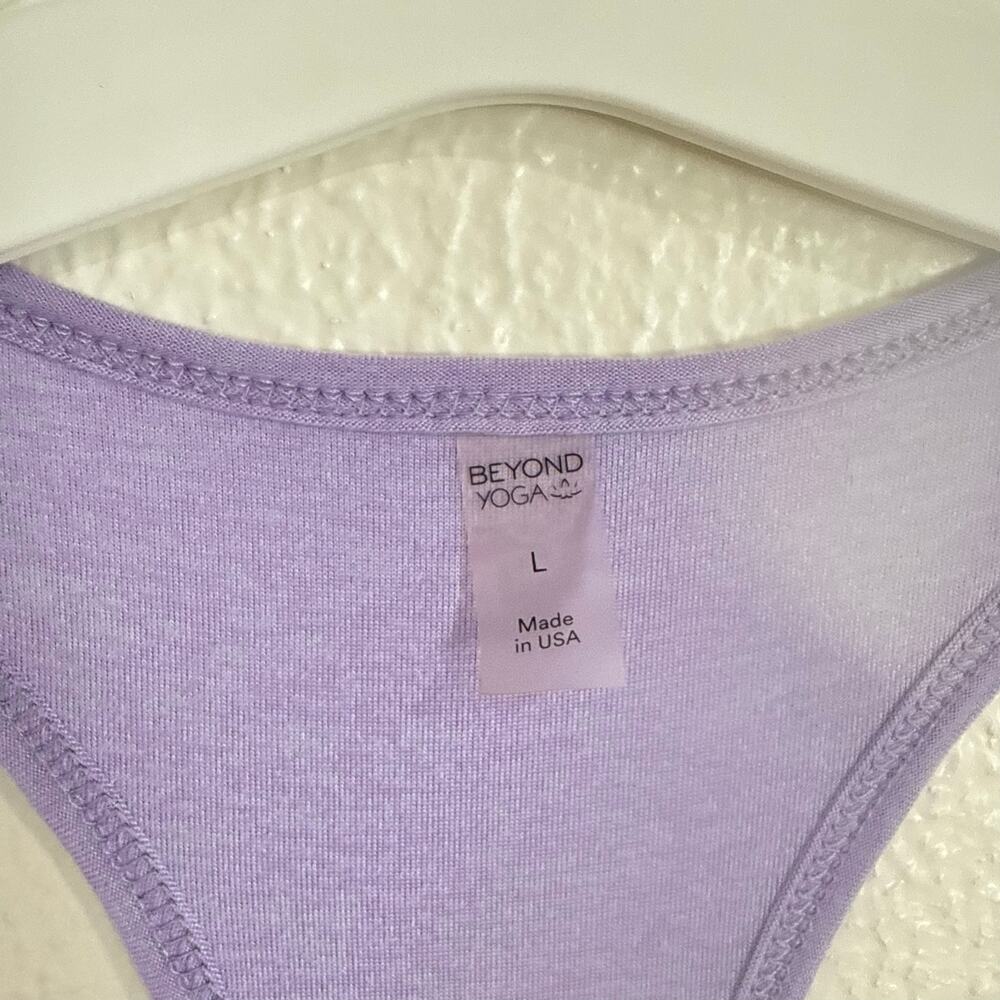 Beyond Yoga Featherweight Hang Loose Jumpsuit Lilac Lounge Wide Leg Size Large - Picture 7 of 7